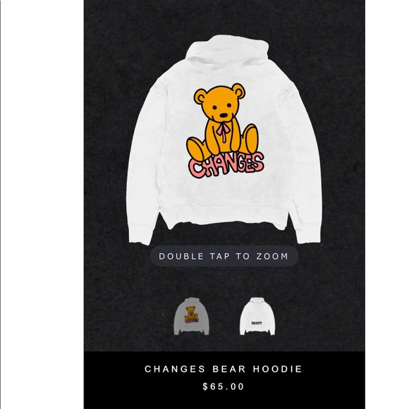 Justin Bieber Changes Bear Hoodie - Picture 3 of 5